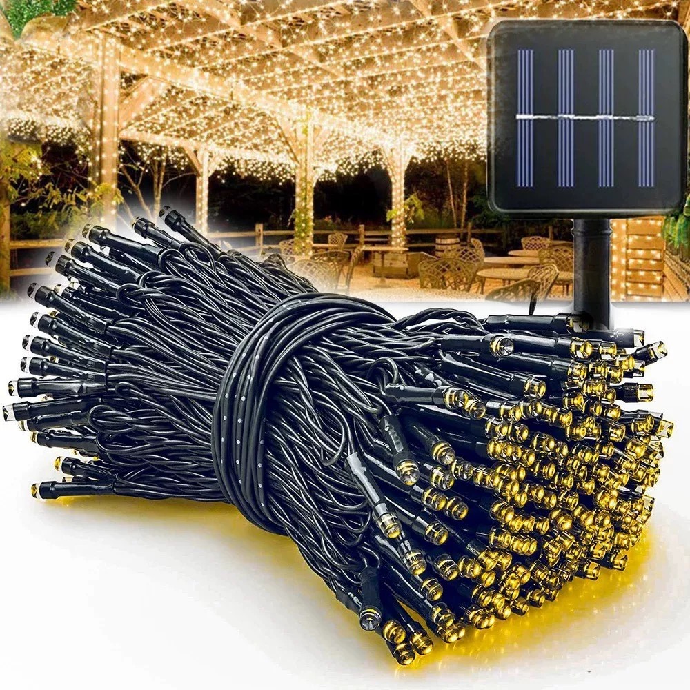 Outdoor Power For Xmas Lights - Solarbetriebene Lichterkette für den Garten, Weihnachten,