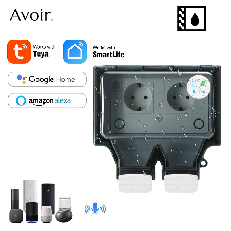 Outdoor Power Plus - Avoir Tuya Wand Steckdosen Ip66 Wasserdichte