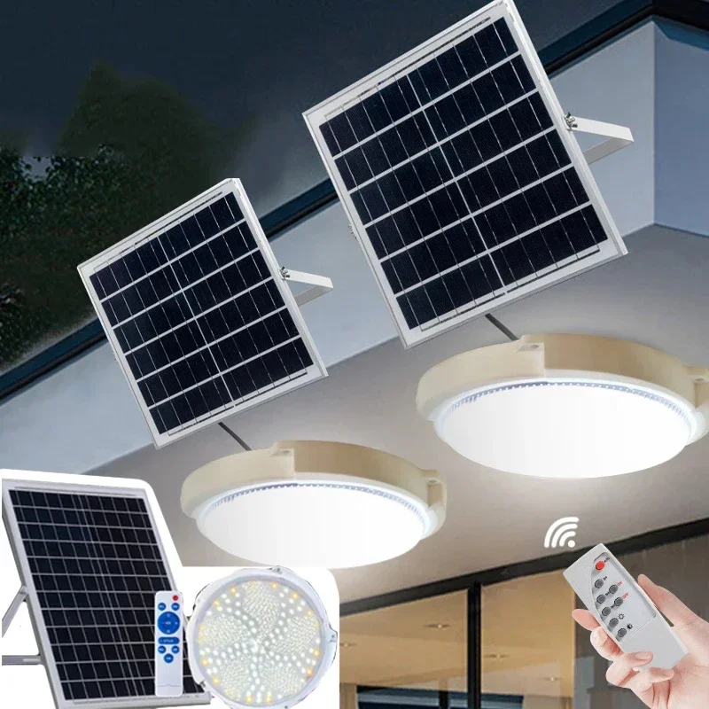 Outdoor Power Line - 60/500W LED Solar Deckenleuchte Pendelleuchte Outdoor