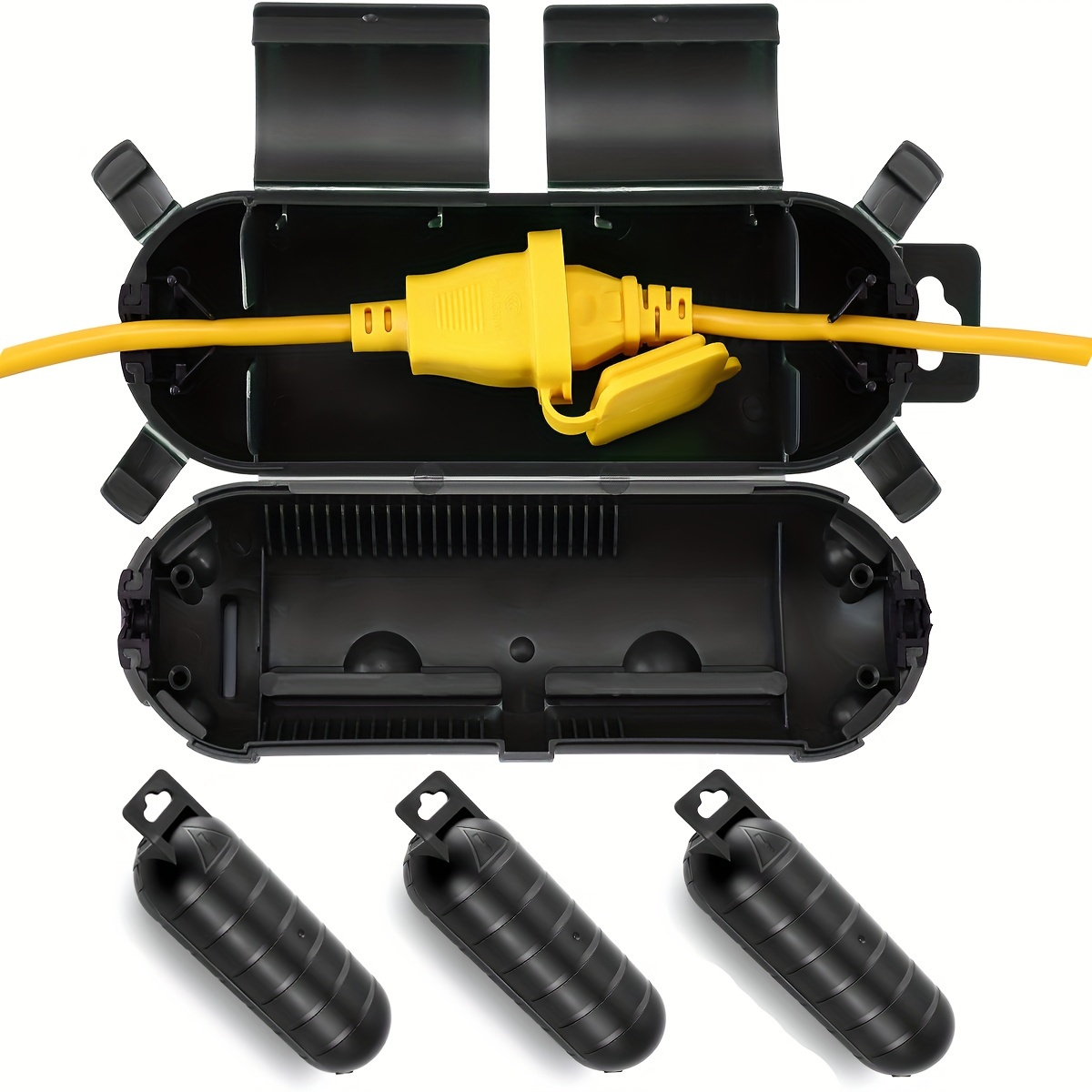 Outdoor Power Socket Cover - Verlängerungskabel, Steckeranschluss, schützende Sicherheitsabdeckung, wasserabweisend, für