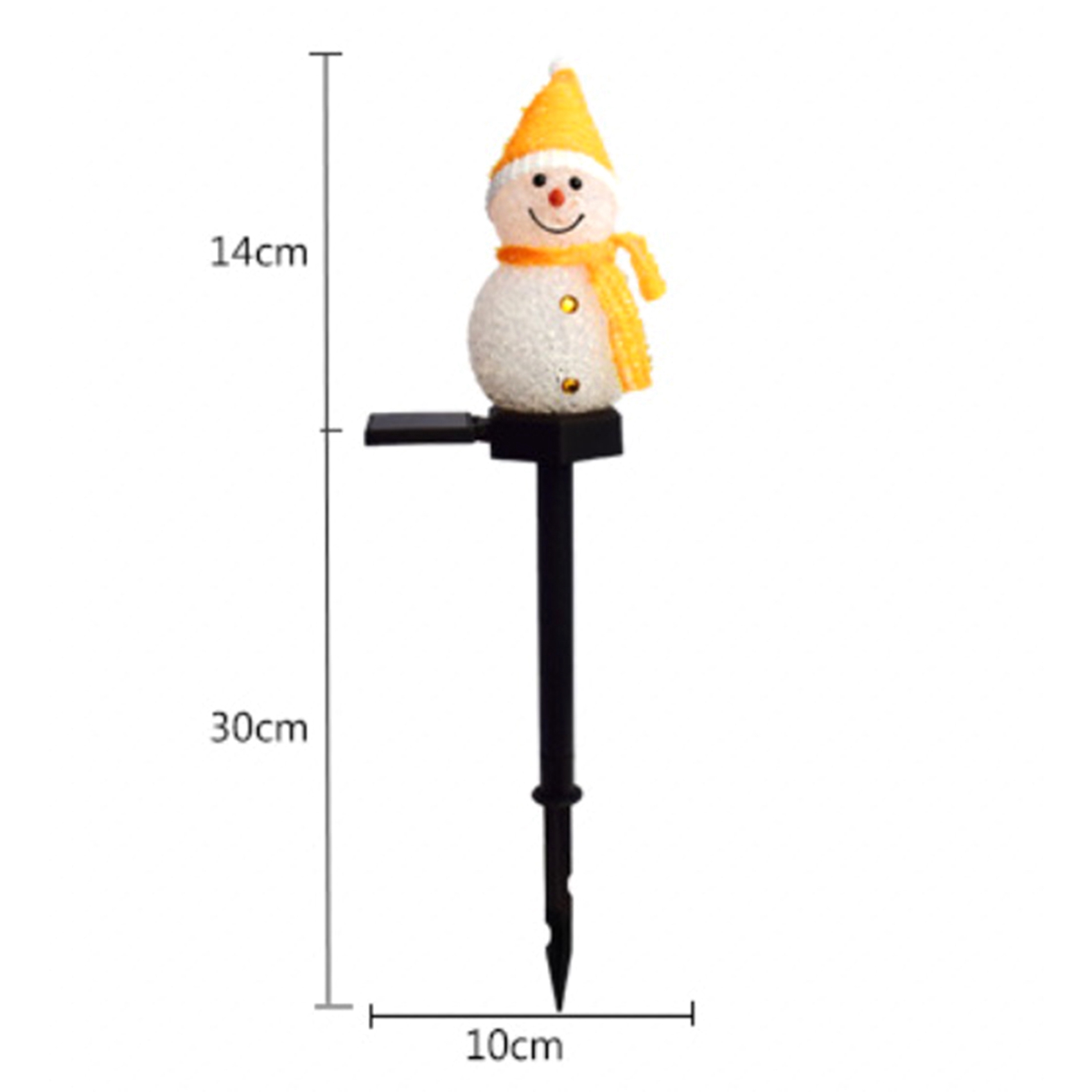 Outdoor Power For Xmas Lights - ABAH-Schneemann Solarleuchten Weihnachten Solarbetriebene LED-Schneemann-Lichtdekoration Outdoor