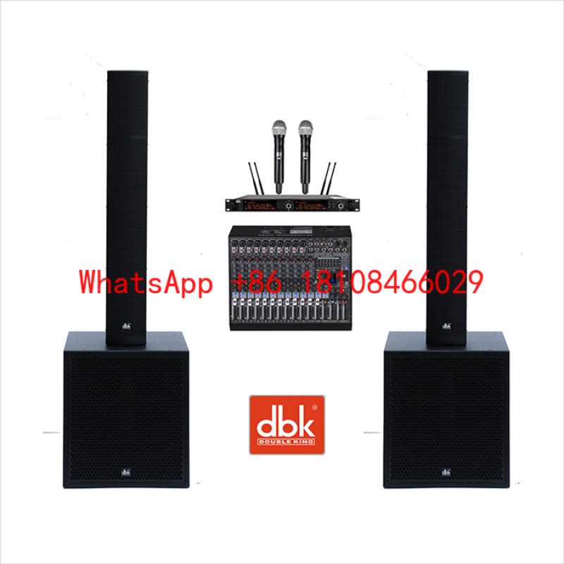 Outdoor Power Line - Professionelles 900W Aktiv-Subwoofer-LA-System, Zwei-Wege-Lautsprechersäule, 18 Zoll