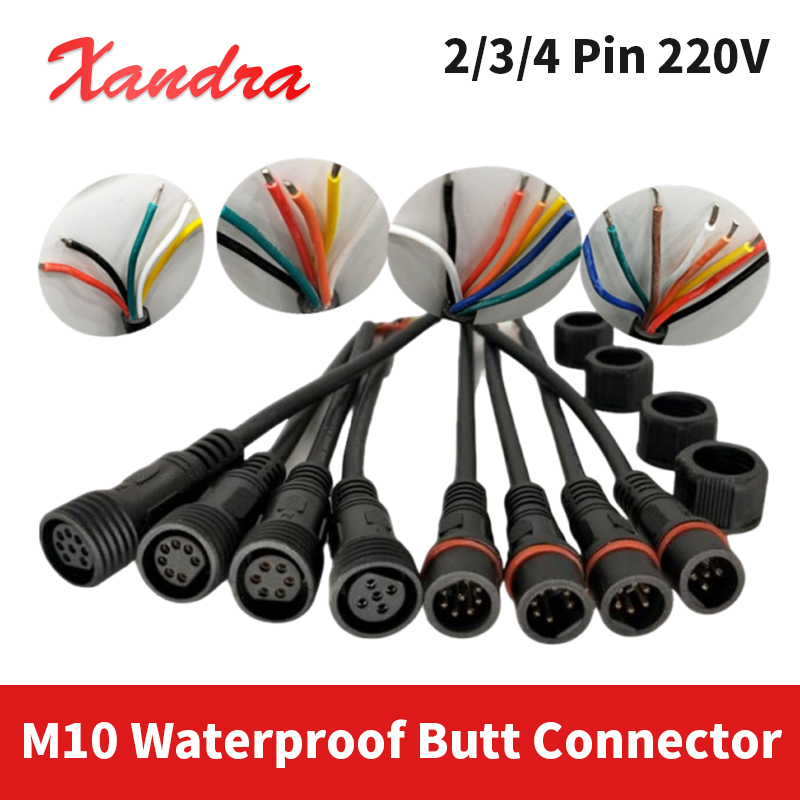 Extension Cord Outdoor - M10 2Pin 3/4 Pin Wasserdicht Butt