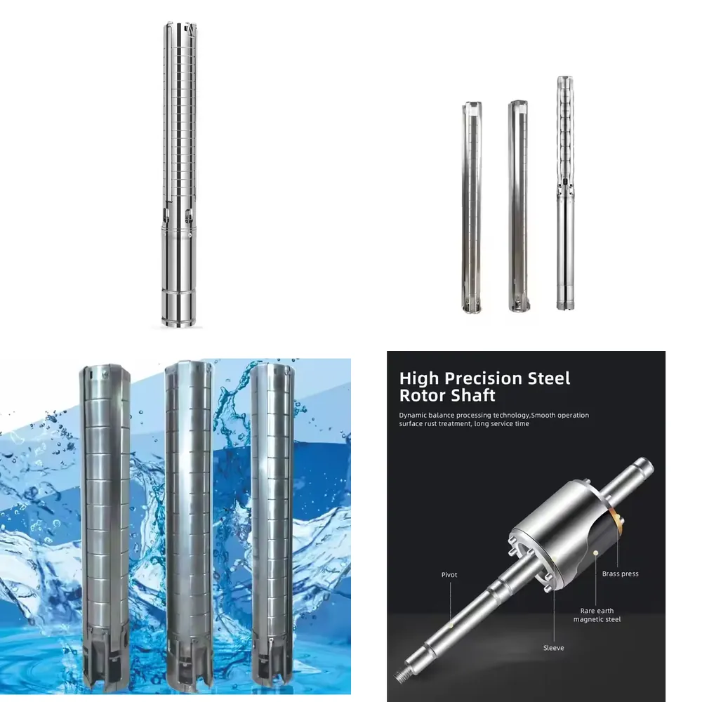 Water Pump Submersible - Intelligente Tauchpumpe aus Edelstahl für Tiefbrunnen,
