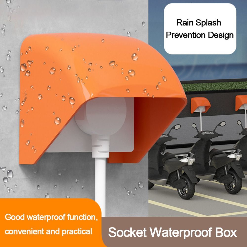 Outdoor Power Socket Cover - 86er-Typ Schalter-Schutzabdeckung, Outdoor-Steckdosen-Wasserdichte Box, Badezimmer-Steckdosen-Regenschutzabdeckung, Schutzbox