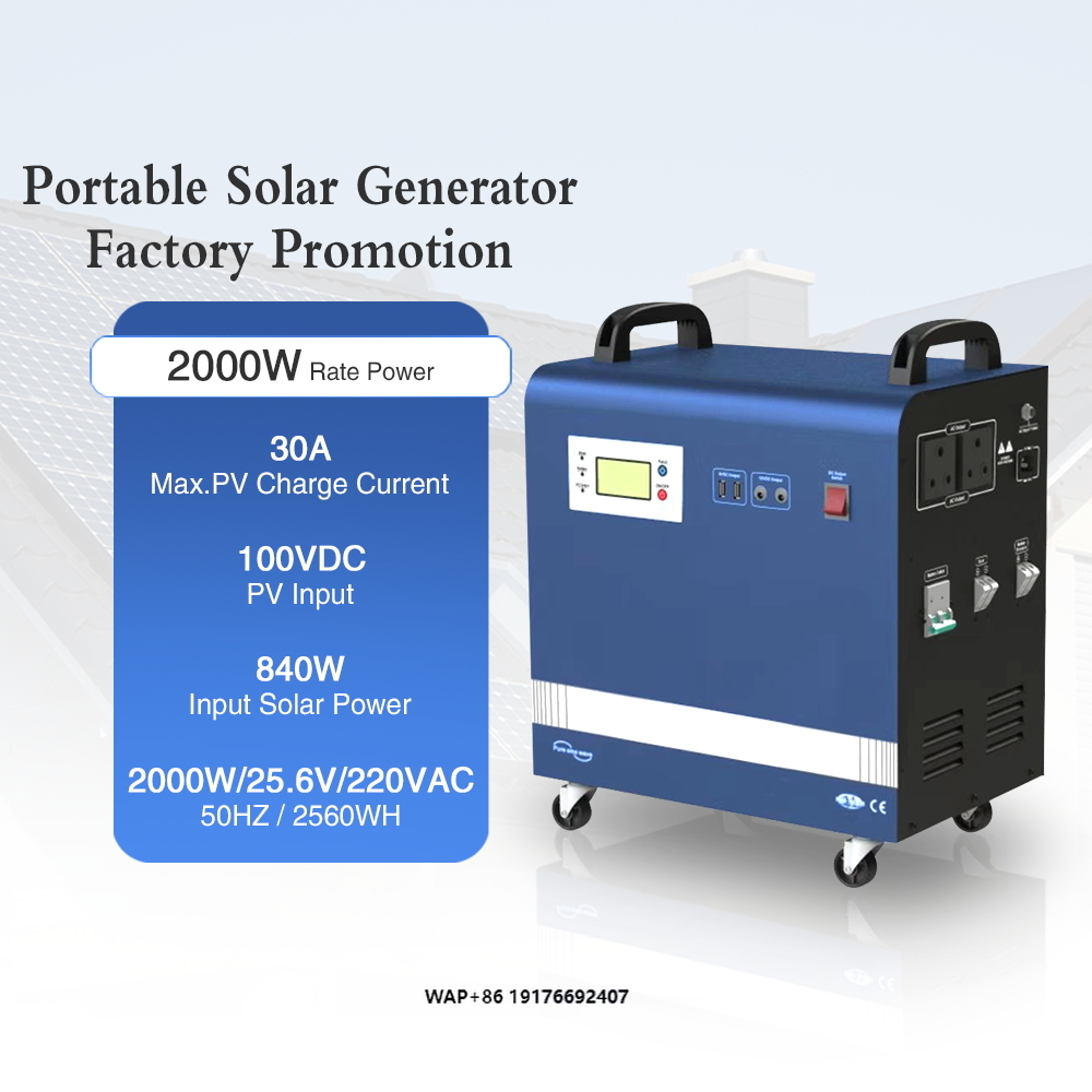 Outdoor Power Products - 2 kW Power Solargenerator 100 Ah