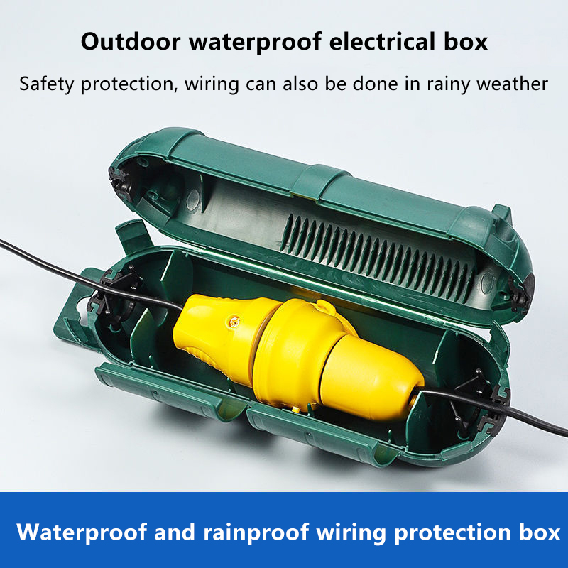 Outdoor Power Socket Cover - Outdoor-Verlängerungskabel-Sicherheitsabdeckung mit wasserdichter Dichtung, elektrischer Anschlusskasten
