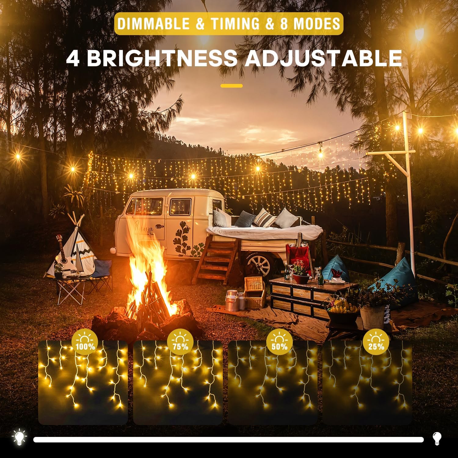 Solar-Eiszapfenlichter für den – Outdoor Power For Xmas Lights Bewertung und Preis