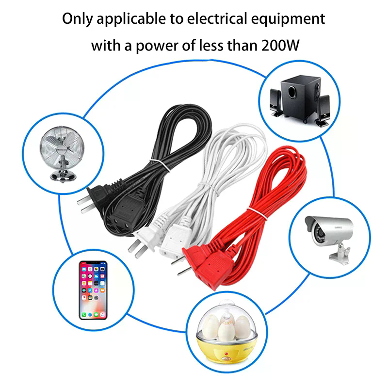 AC-Netzkabel, weiß, schwarz, r – Outdoor Power Extension Cord Bewertung und Preis